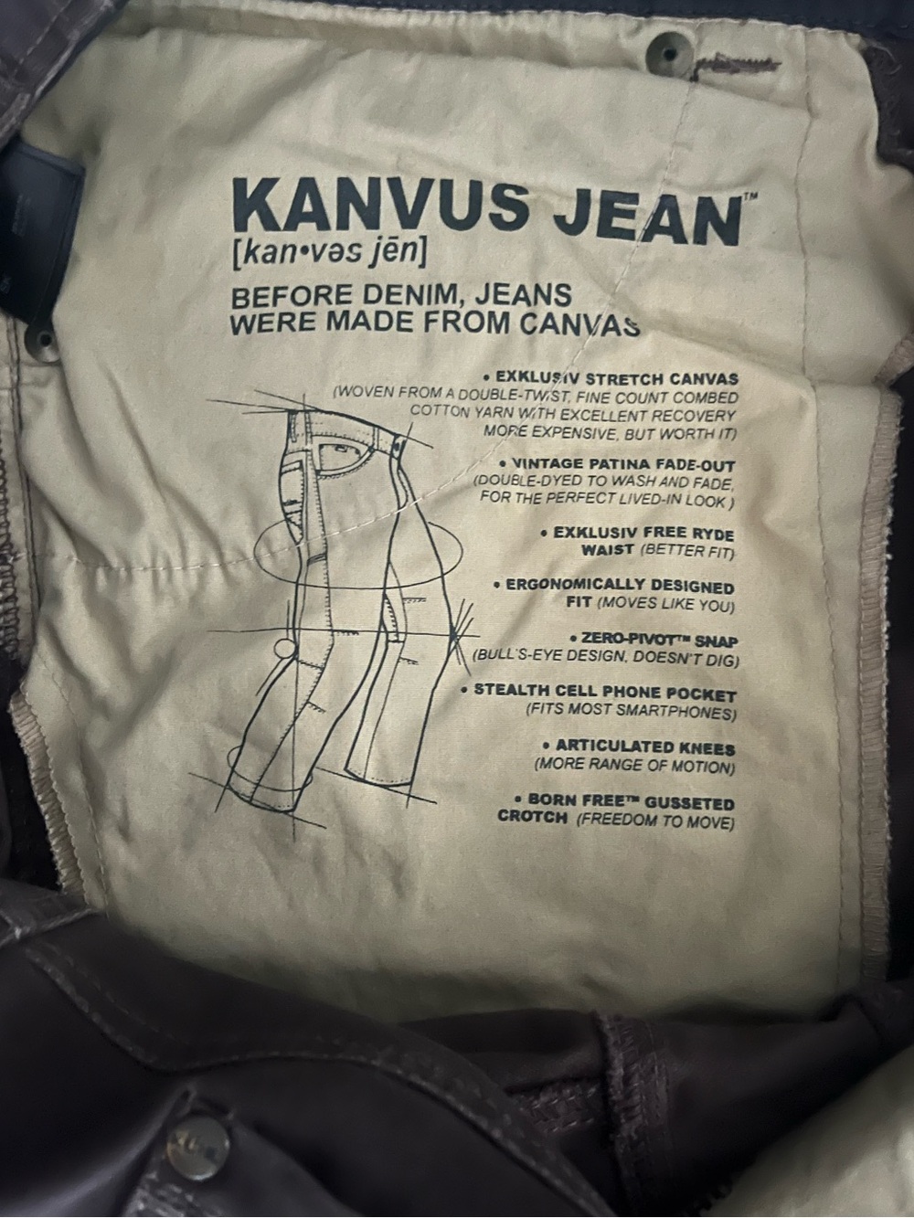 Men’s Kuhl Brown “Kanvus” Pants - Picture 7 of 9